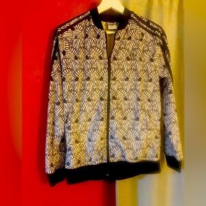 Adidas ZebraTrack Jacket Girls Size Large excellent condition super cute!!